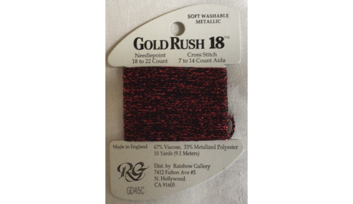 Gold Rush 45 Deep Red