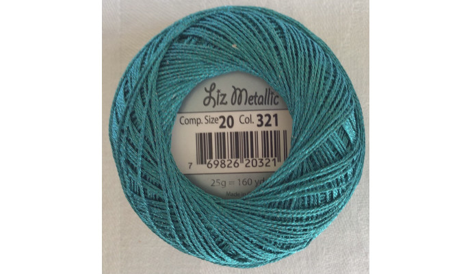 Liz Metallic, #321, Turquoise Green