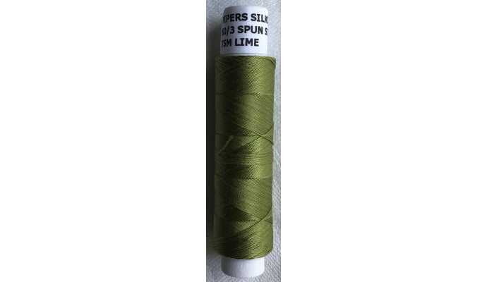 80/3 Spun Silk Lime
